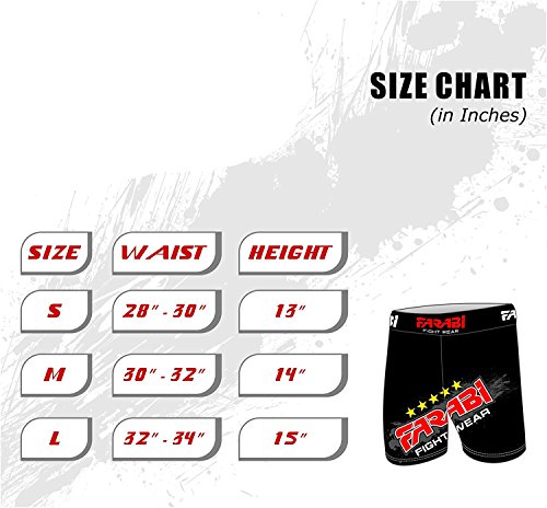 Farabi vale tudo shorts MMA grappling fight training match compression tights (medium)
