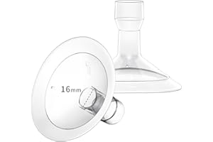 MOOMentaneous 16mm Oval Flanges Breast Pump Parts Compatible with Medela Breast Pumps PersonalFit, Maxflow, Freestyle Flex Swing Maxi Connector