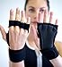 SISYAMA Padded Grip Wrist Support Workout Gloves Yoga Pilates Weight Lifting Fitness WOD Cross Training Crossfit Gym Men Women (Small W/Thumb)
