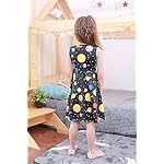 51Bd%2BcIoLaL. SS150 Ahegao-Girls-Floral-Sleeveless-Dresses-Kids-One-Piece-Sundress-for-Casual-School-4-13-Years-Old