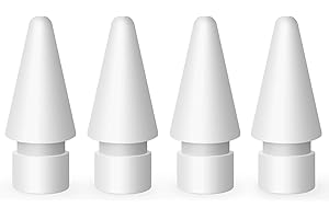MEKO 4 Pack Replacement Tips for Apple Pencil 1st Gen & 2nd Gen, Pen Nibs for iPad Pro Pencil- White