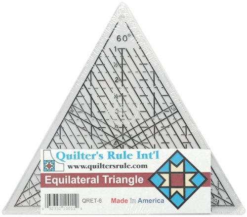 Quilter's Equilateral Triangle Ruler 6 Inches, 60 Degrees