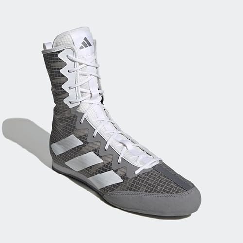 Adidas Unisex Hog 4 Boxing Shoe, Grey/White/Black, 14 US Men in Saudi Arabia | Whizz Wrestling Adidas Unisex Hog 4 Boxing Shoe, Grey/White/Black, 14 US Men in Saudi Arabia | Whizz Wrestling
