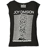 Joy Division Unknown Pleasures Print Junior's Fitted Cut Tee Shirt