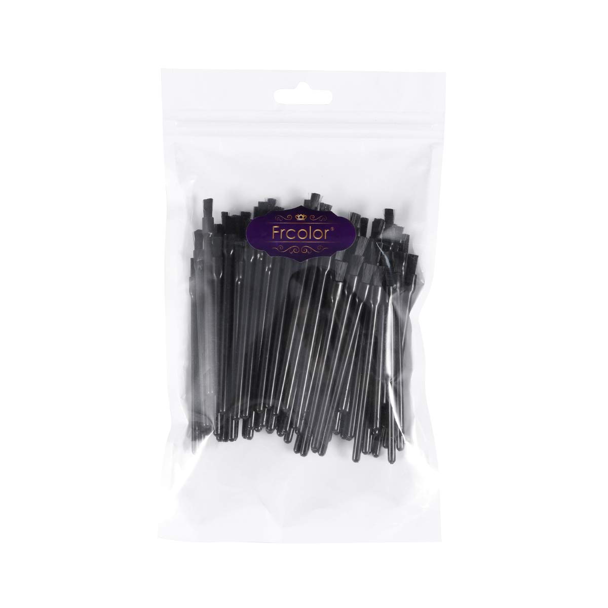 Frcolor Disposable Lip Gloss Brushes Lipstick Wands Applicator Flat Brush Makeup Cosmetic Tools (100 Pcs): Beauty