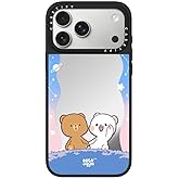 CASETiFY Mirror iPhone 17 Pro Max Case [Reflective/Compatible with Magsafe / 4.9 ft. 1X Military Grade Drop Protection] - Shooting Star - Silver On Black