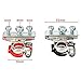 BaiFM Car Top-Post Battery Cable Terminal Positive/Negative Clamp Connector Kit 12V