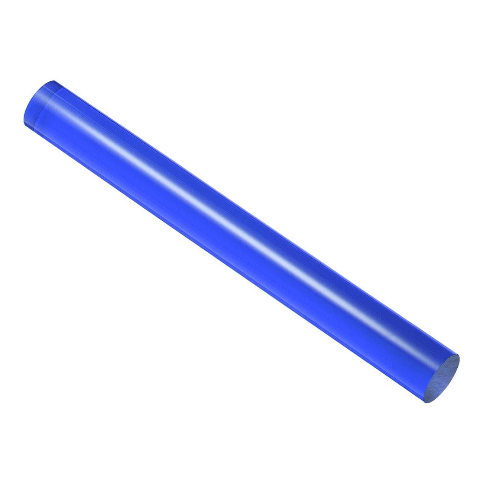 CoCud Acrylic Clay Roller, 9 Inch Length 1 Inch Dia., Acrylic Non-Stick Rolling Pin Roller Blue - (Applications: for Shaping Sculpting)
