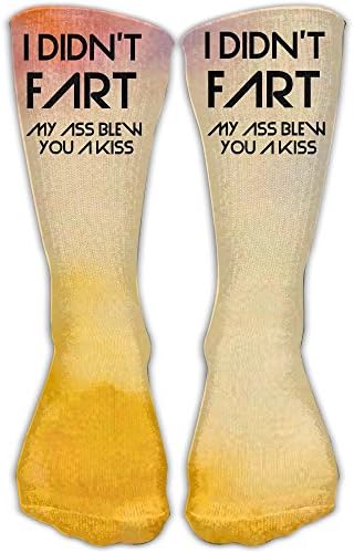 I Didn't Fart My Ass Blew You A Kiss Tube Dresses High Stockings Warmer Your Winter Cosplay Socks 3d Print