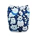 Alva Baby Christmas Design Reuseable Washable Pocket Cloth Diaper Nappy + 2 Inserts QD09