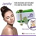Real Jade Stone Roller & Gua Sha Massager Tool in Perfect Eva Case - Anti-aging Therapy for Brightening and Relaxing your Facial Skin TODAY with Jarolly - eBook, Cupping & Cosmetic Headband in Set