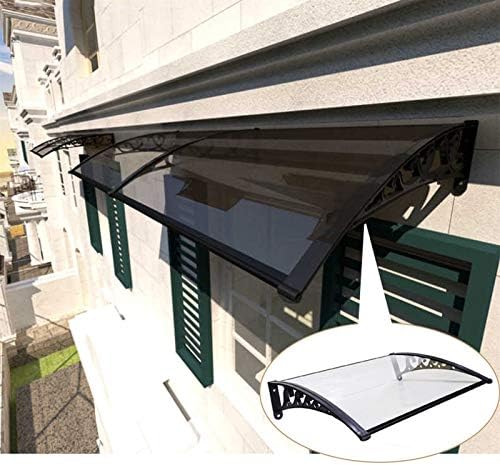 テラス屋根 ひさし雨よけ屋根 2 5mmサイレントポリカーボネートシート 喫煙シェルター ブラケット付きガーデンオーニング