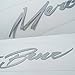 Detailkorea Griben Car Metal Sticker Chrome Pair Decal 60059 for Mercedes-Benz & AMG