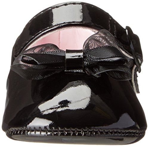 Baby Deer Patent SM With Bow Mary Jane (Infant),Black,3 M US Infant