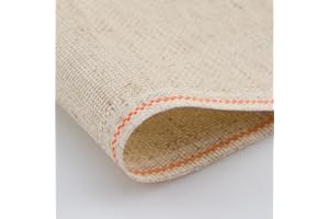 LUCA-S Zweigart Aida 16 Count Cross Stitch Fabric – Rustic (3321), 19.7" x 19.7", 100% Cotton Embroidery Cloth for Needlework & Crafts