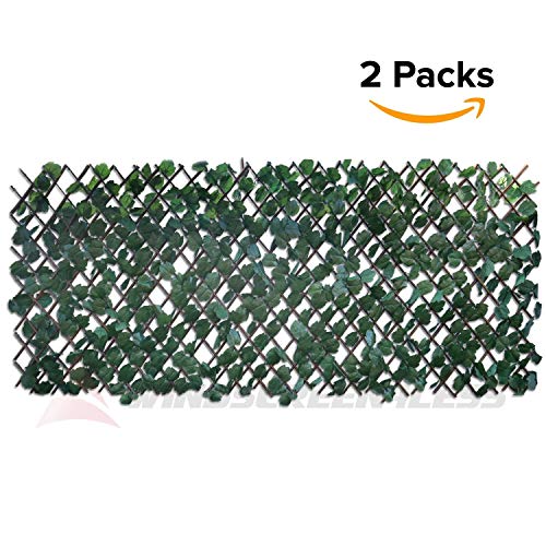 Windscreen4less Artificial Leaf Faux Ivy Expandable/Stretchable Privacy