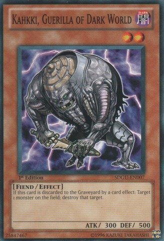 Yu-Gi-Oh! - Kahkki, Guerilla of Dark World (SDGU-EN007) - Structure Deck 21: Gates of the Underworld - 1st Edition - Common