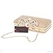 Fawziya Evening Clutch Rhinestone Crown Medium Novelty Purses For Women Formal-Gold