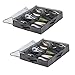 Sami Time 12 Pairs Under Bed Shoe Organizer Closet Storage Solution Organizer Box with Front Zippered Closure-2 Pack