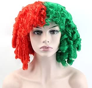 Wiged The New Princess Christmas Red Wig Wig Wig Roll Was ...