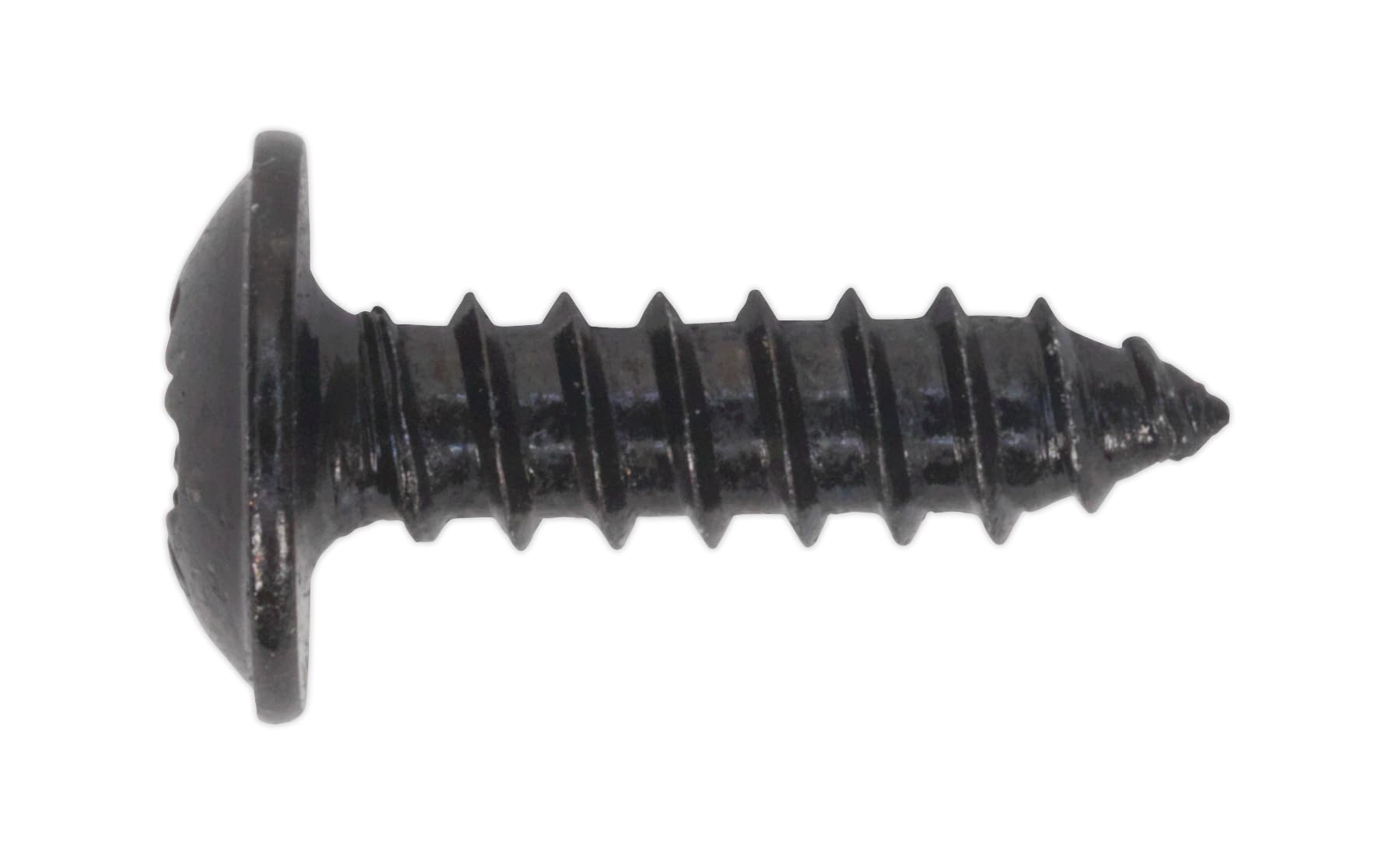 Sealey 3.5 x 13mm Black Pozi Self Tapping Screw Flanged Head BS 4174 - Pack of 100 - BST3513