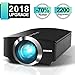 Projector, GooDee 2200 lm Luminous Flux LED Source Video Projector Supported 1080P Mini Projector Compatible with Fire TV Stick, HDMI, VGA, USB for Home Cinema Theater Movie Projector