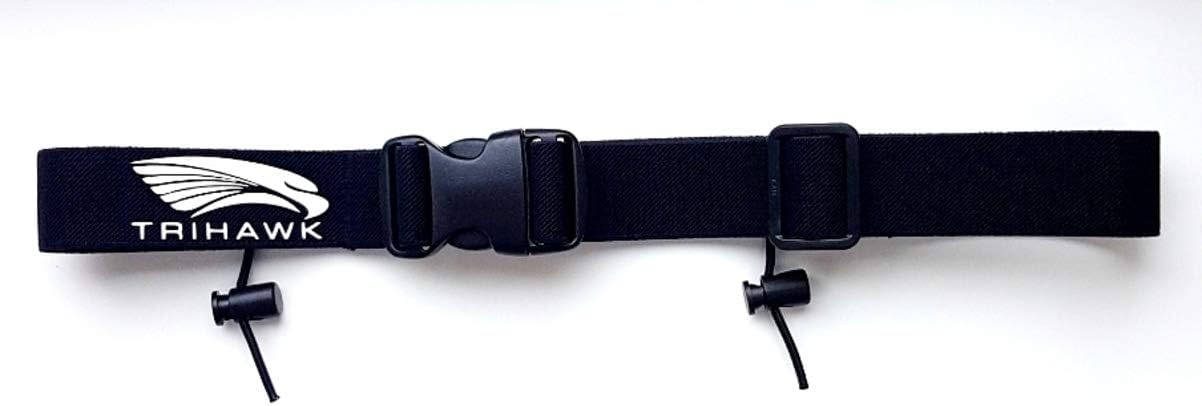 Trihawk Kids/Junior Triathlon/Running/Cycling Race Number Belt. Premium Soft Touch Elastic. Made in UK. Quick Release Buckle. Numerous Colours.