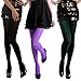 HDE 3 -Pk Womens Tights Microfiber Solid Color Opaque Footed Pantyhose Stockings