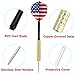 COMSUN 18 Pack Needle Tip Darts Set, with National Flag Flights (6 Styles), 18 Grams Stainless Steel Needle Brass Barrels with 5 Extra Free PVC Dart Rods for Any Dartboard