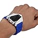 Plane Style Digital Display LED Silicone Wrist Watch (Blue)