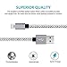 Grectek iPhone Cable, 3Pack 6FT Nylon Braided Charging Cord Charger, Lightning to USB Cable for iPhone Ⅹ, 8, 8 Plus, 7, 7 Plus, SE, 6s, 6, 6 +, 5, 5s, iPad Air/Mini, iPod (Grey White)