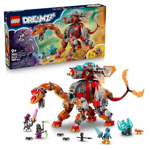 DREAMZzz 2in1 Dino-Düsenflieger - Dinosaurier Spielzeug verwandelbar in Stegosaurus - inkl. 4 Minifiguren und 2 sammelbaren Schatz-Kreaturen - Geschenk für Jungen ab 9 Jahren - 71514
