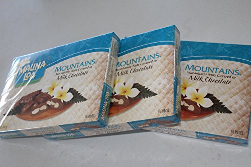 Multi Pack Mauna Loa Mountains Chocolate Covered Macadamia Nuts (3-5oz boxes) (3 Boxes-45 pieces) - Thumbnail 3