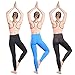 Avanlo Leggings Black Women Yoga Workout Running Fitness Gym High Waist Slim Full Length Legging Postpartum Control Pants (black, middle)