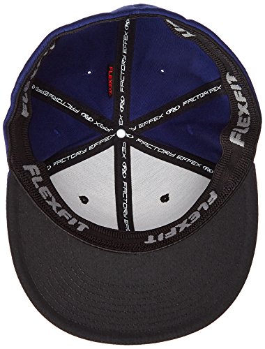 Factory Effex 'Suzuki' Flex-Fit Hat (Black/Blue, Large/X-Large)