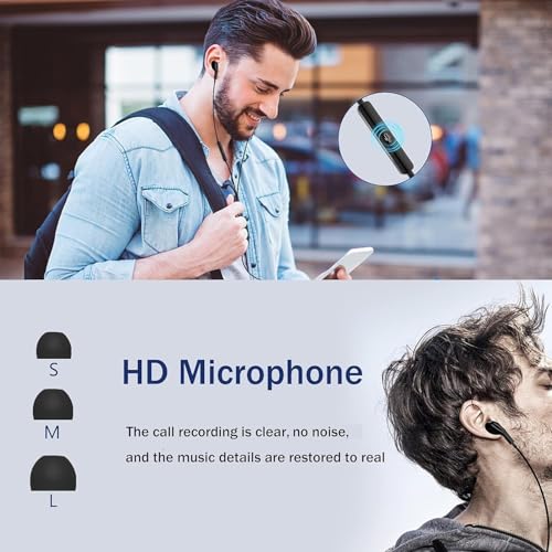 USB C Headphones with Microphone In-Ear Headphones for Samsung Galaxy S26 S25 S24 S23 Ultra S22 S21 FE A56 A55 A35 A54 5G A16 USB C Headset with Volume Control for iPhone 15 16 17 Pro Max Air iPad 10