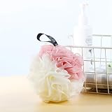 Omenluck 2pcs Bath Shower Sponge Ball Loofah Back Scrubber Rope Handles view 3
