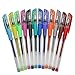 Miraclekoo Colorful Glitter Gel Pens Gel Ink Rollerball Pens - Includes Storage Case,12 Colors