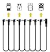 REGIS 8-Way Right Angle Daisy Chain DC Power Cable for Guitar Effects Pedals