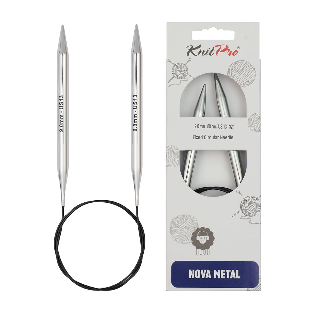KnitPro Nova Fixed Circular Needles 32" (80cm) | 9.00mm