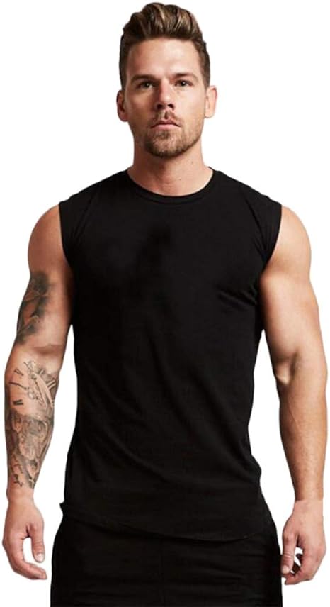NSBXDWRM Tank Top Hombre,Tank Top Sin Mangas De Color Sólido ...