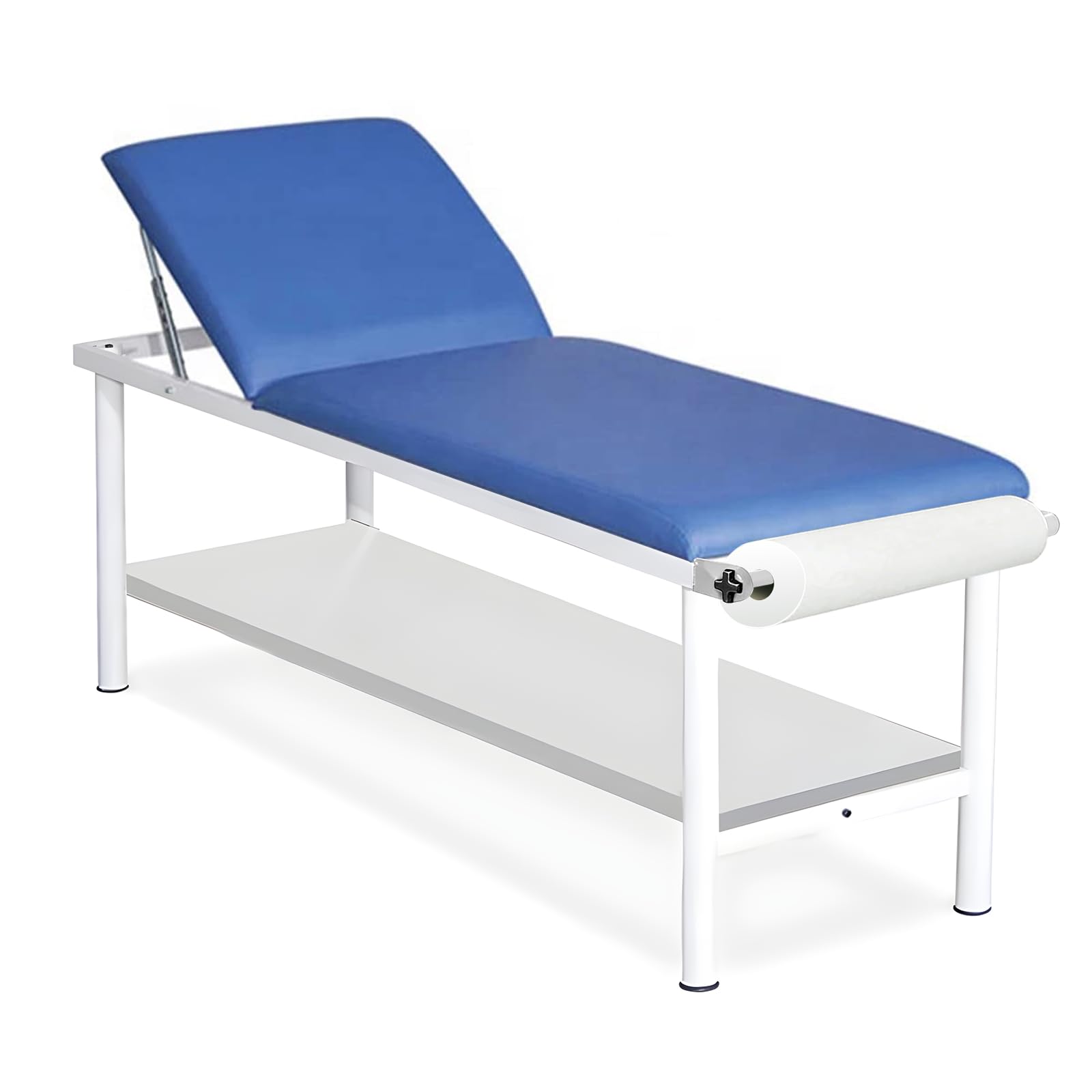 Photo 1 of ****MINOR PEELED OFF PAINT ON THE CORNERS OF TABLE*****Helsevesen Medical Exam Table, Treatment Table with Full Shelf?Medical First Aid Room Examination Couch, 72x24.5x28 (Blue with Full Shelf)