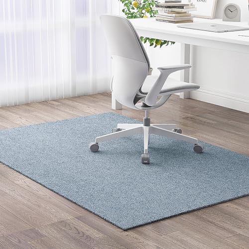 ZCAXGBH Tapete para Silla de Oficina, 120 * 150cm Tapete para Silla de Escritorio, Silencioso, Antideslizante, Resistente A ArañAzos,Tapete Rectangular Antideslizante para Silla Rodante de Suelo Duro