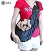 Alfie Pet - Chico 2.0 Revisible Pet Sling Carrier with Adjustable Strap - Color: Denim and Brown