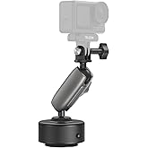 TELESIN Electric Vacuum Suction Cup Car Mount for GoPro Max Hero 13/12/11/10/9, Insta360 X5/X4/X3, DJI Action 6 5 Pro/4/3,Suction Camera Mount for Car Windshield, Dashboard, 360° Adjustable Arm