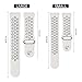 VODKE for Fitbit Ionic Bands, Soft Silicone Replacement Sports Watch Bands/Strap/Bracelet/Wristband Accessory for Fitbit Ionic Men Women Small (White+Black)