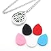 Jovivi Aromatherapy Essential Oil Diffuser Necklace, Stainless Steel Teardrop Locket Pendant with 24