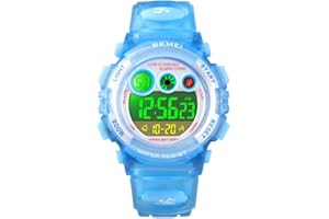 FIZILI Boys Watch Digital Sports Waterproof Outdoor Kids Watches Alarm Clock 12/24 H Stopwatch Calendar 3-15 Year Old Boys Girls Wristwatch