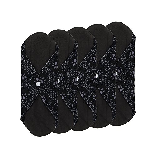 Reusable Cloth Menstrual Pads Reusable Bamboo Charcoal Sanitary Napkins