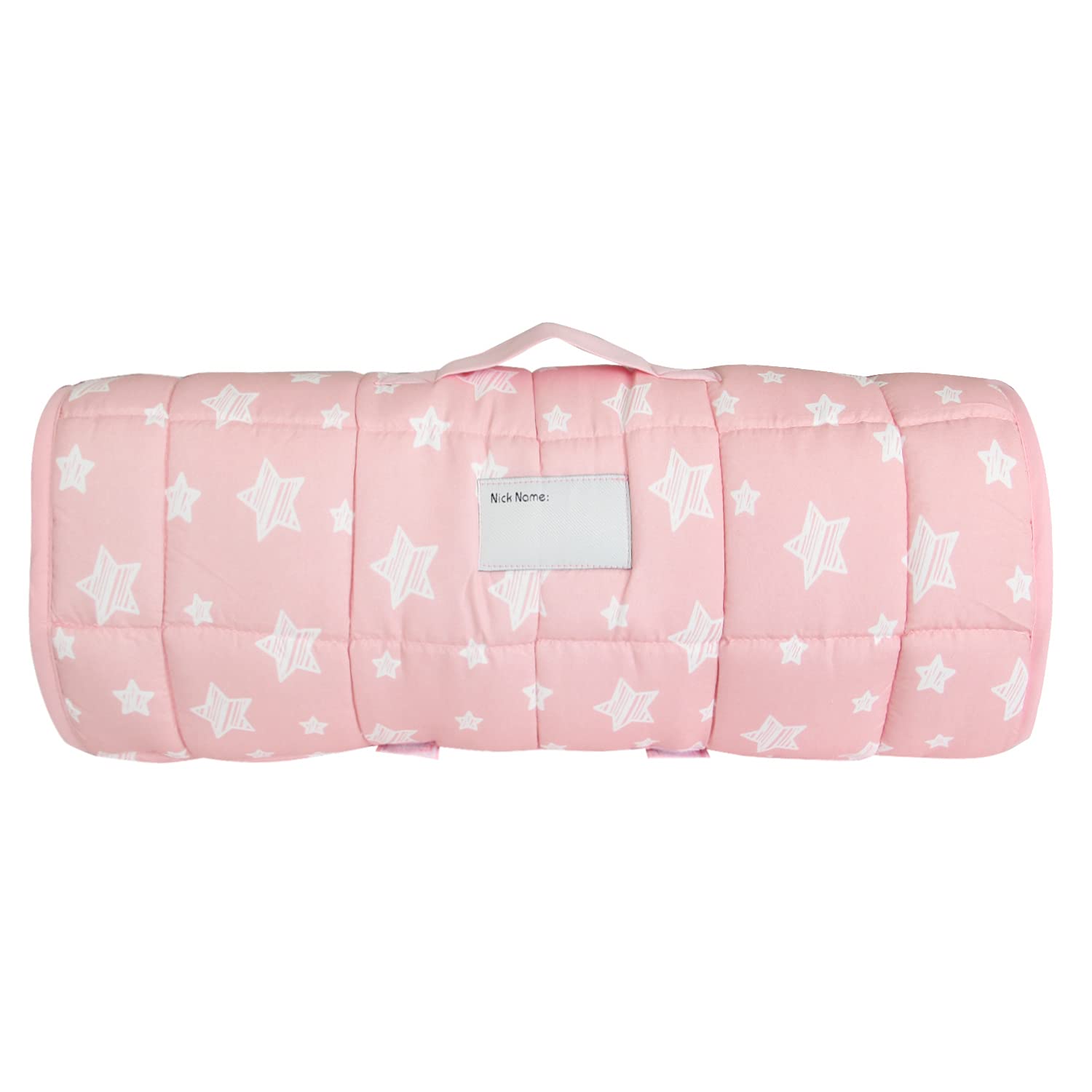 Photo 1 of Toddler Nap Mat Pink for Girls Kids Sleeping Mat and Fleece Blanket, Lightweight Perfect for Kids Preschool, Daycare, Travel Sleeping Bag, Fit Standard Cot